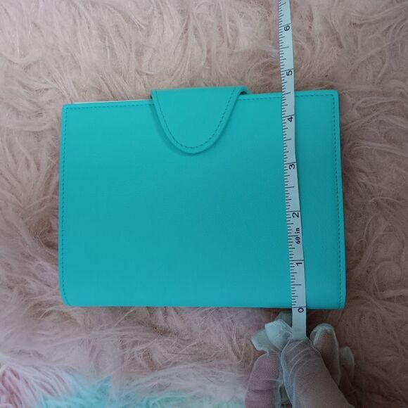 NIB Tiffany & Co Blue Leather Notebook Passport Photo Cover w/Notebook Box - Picture 11 of 12